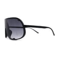 thumbnail image 4 of Extra Oversized Curved Shield Robotic 80s Sport Sunglasses Black Smoke, 4 of 4