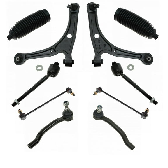 TRQ 10pc Steering Suspension Kit Control Arms Tie Rods Sway Bar End Links PSA71978 Fits select: 2003-2005 HONDA PILOT, 2001-2005 ACURA MDX