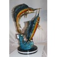 thumbnail image 5 of Nifao Two Sailfish fish Bronze Statue – Home Decor Sculpture, 20"L x 16"W x 34"H, 5 of 9