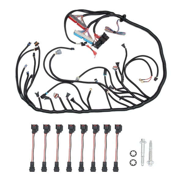 Juego de Arnés de Cableado de Motor Unique Bargains para Chevy GMC Cadillac Hummer Negro