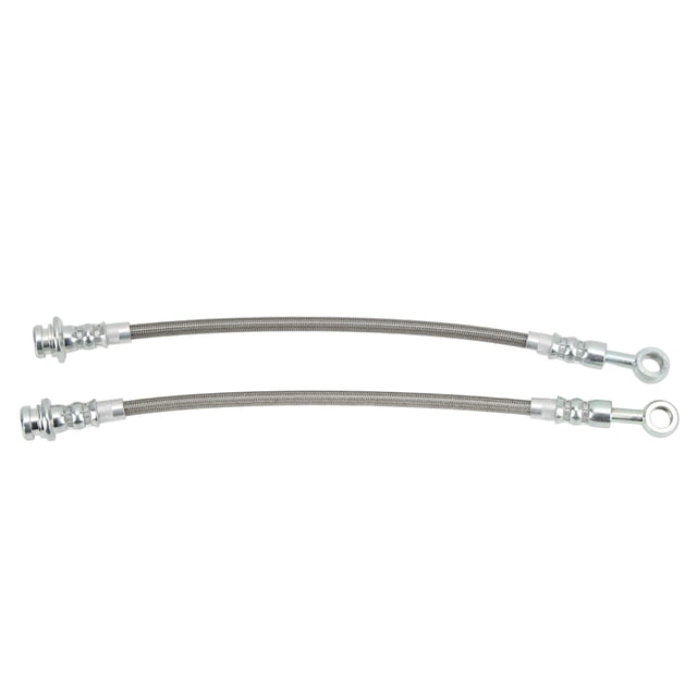 Rear Brake Lines, Left Right Side Stable Performance 2pcs/set Braided Extended Brake Line For Car
