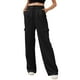 thumbnail image 1 of Pantalones informales elegantes para mujer: diseño recto con bolsillos funcionales, poliéster, comodidad para todas las estaciones, varias tallas., 1 of 5