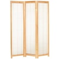 thumbnail image 2 of Oriental Furniture 6 ft. Tall Adjustable Shutter Room Divider Natural - 3 Panel, 2 of 6