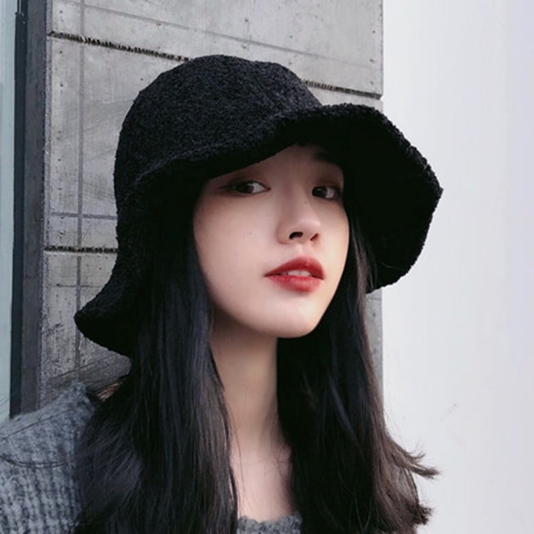 Travelwant Wool Bucket Hat for Women 2-Layers Thicken  display picture 1
