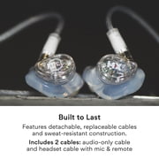 MEE Professional MX2 PRO Dual-Driver Musicians in Ear Monitor Headphones with Subwoofer for Drummers