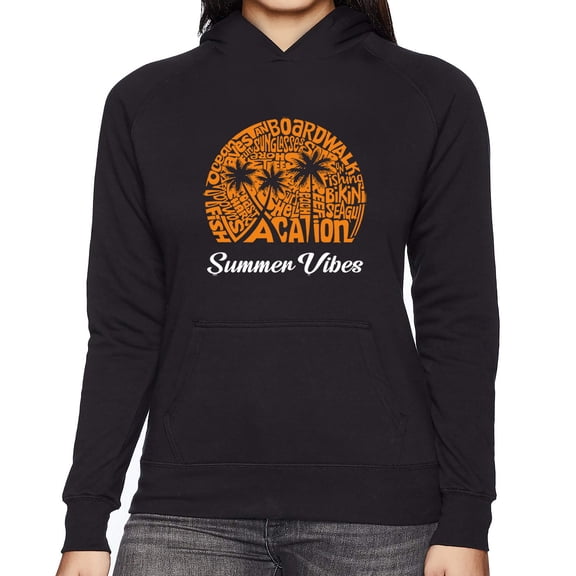 Summer Vibes - Women's Word Art Hooded Sweatshirt