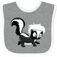 thumbnail image 3 of Inktastic Cute Woodland Animal Skunk Boys or Girls Baby Bib, 3 of 4