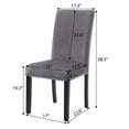thumbnail image 2 of Xukmct 2 Pcs Modern Armless Dining Chair with Wood Frame, Velvet Seat Side Chair for Home, Dining Room, Gray, 2 of 8