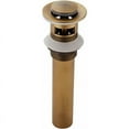 thumbnail image 1 of Tapón de desagüe para fregadero, resistente a los arañazos diarios con superficie pulida similar a un espejo, mecanismo emergente que garantiza un funcionamiento sencillo, acero inoxidable y latón, 1 of 5
