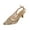 Gold, variant on Slingback Pumps for Women Mesh Stiletto Pointed Toe Sandals Buckle Ankle Strap High Heels Shoes Gold 9.5(43)
