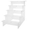 thumbnail image 4 of Phenofice Clear Acrylic Tiered Riser Display Shelf for Desktop Figure and Perfume Organization, 4 of 8