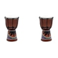 thumbnail image 2 of pitrice African Drum Good Sound Musical Instrument Premium Teaching Props Adults Bango Hand Drums for Party Bar House Church Random Color 2Set, 2 of 6