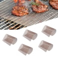 thumbnail image 1 of Juego de 5 alfombrillas de malla para parrilla de barbacoa, resistentes al calor, con revestimiento de PTFE, de fibra de vidrio, de teflón, para barbacoa, fáciles de limpiar, sin silicona, a, 1 of 5