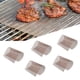thumbnail image 1 of Juego de 5 alfombrillas de malla para parrilla de barbacoa, resistentes al calor, con revestimiento de PTFE, de fibra de vidrio, de teflón, para barbacoa, fáciles de limpiar, sin silicona, a, 1 of 5