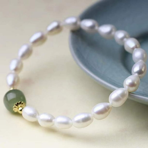 Jade and pearl deals bracelet