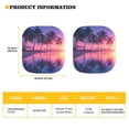 thumbnail image 5 of KUIFORTI Windshield Sun Shade 2pcs, Beach Palm Tree Automotive Interior Sun Protection, Auto Car Truck SUV Vehicle Universal-fit Front Windshield Sunshade, 5 of 5