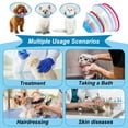 thumbnail image 4 of Pet Recovery Dog Cones Cat Cones After Surgery Adjustable Breathable Dog Cone Collar Soft Plastic Puppy Elizabethan E-Collar (green,XL), 4 of 7