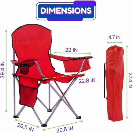 anhxn camping chairs with built-in product
