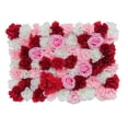 thumbnail image 4 of Panel de pared de flores artificiales, tapete floral, accesorios románticos para fotos, fondo floral, Rosa rojo, 4 of 9