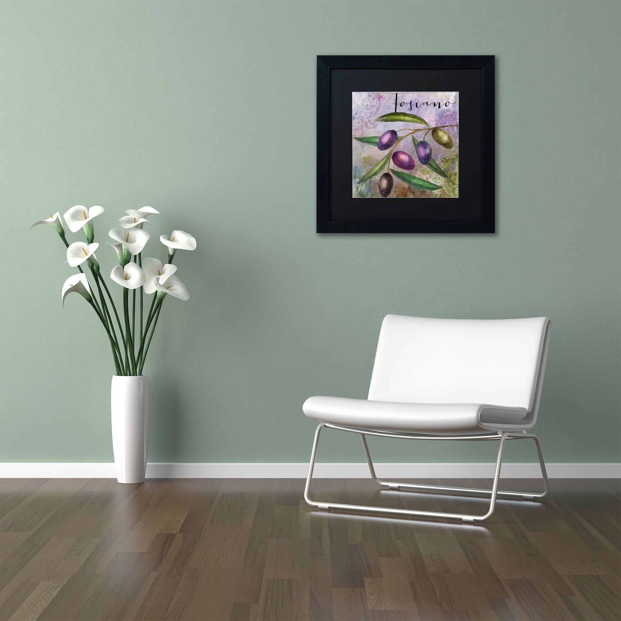 Trademark Fine Art "Olivia II" Canvas Art by Color Bakery Black Matte, Black Frame