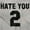 Sport Grey, variant on Hate You 2 Too Ironic Sports Jersey Men's Graphic T Shirt Tees Brisco Brands M