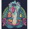 thumbnail image 2 of Junior's Lion King Rafiki Geometric Rainbow  Cowl Neck Sweatshirt Navy Blue 3X Large, 2 of 4
