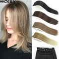 thumbnail image 2 of Synthetic Hair Pads Invisible Seamless Clip In Hair Extension Increase Hair Top Side Cover Hairpiece - 3 Hair Pieces, 2 of 25