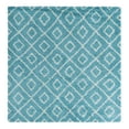 thumbnail image 2 of Unique Loom Trellis Shag Collection Area Rug - Ruth (7' 10" Square Aqua/Ivory), 2 of 8