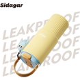 thumbnail image 5 of Sidagar 26 fl oz Stainless Steel Insulated Water Bottle with Handle, Leakproof Straw Lid, Yellow, 5 of 5