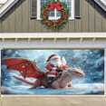 thumbnail image 4 of Santa Riding Classic Lighting Holiday Party Banner Outdoor Christmas Background Cloth for Merry Festive Event Decoration, 4 of 6