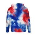 thumbnail image 5 of Sudadera con capucha para hombre, estilo casual, con cuello redondo, estampado, manga larga, blusa de poliéster, 5 of 5