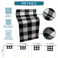 thumbnail image 6 of Black White Plaid Table Runner 36 Inches Long Farmhouse Dress Scarves, Farmhouse Modern Abstract Art Buffalo Dining Tablerunner for Coffee Table/Kitchen Island/Party Décor, Small 13" x 36", 6 of 8
