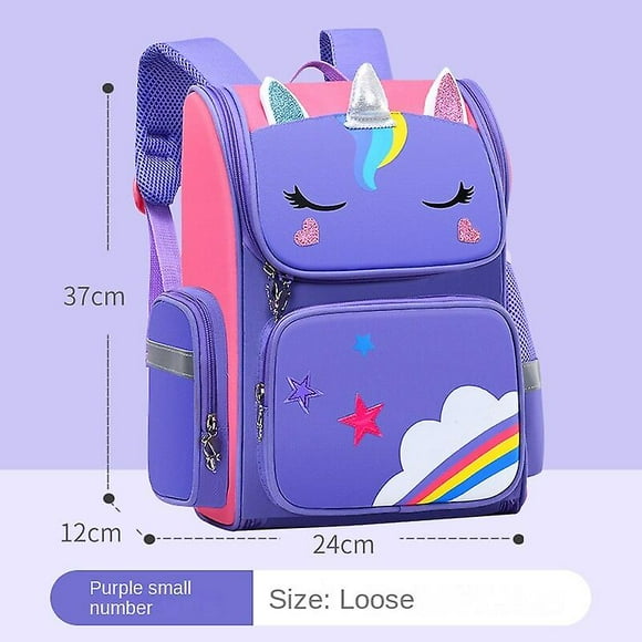 Unicorn Backpack Primary School Boys And Girls Backpack Large-capacity Breathable Ridge Protection Lightweight School Bag