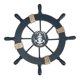 thumbnail image 1 of Rueda de barco de madera Barco náutico Rueda de barco Decoración de pared Azul oscuro brillar Electrónica, 1 of 3