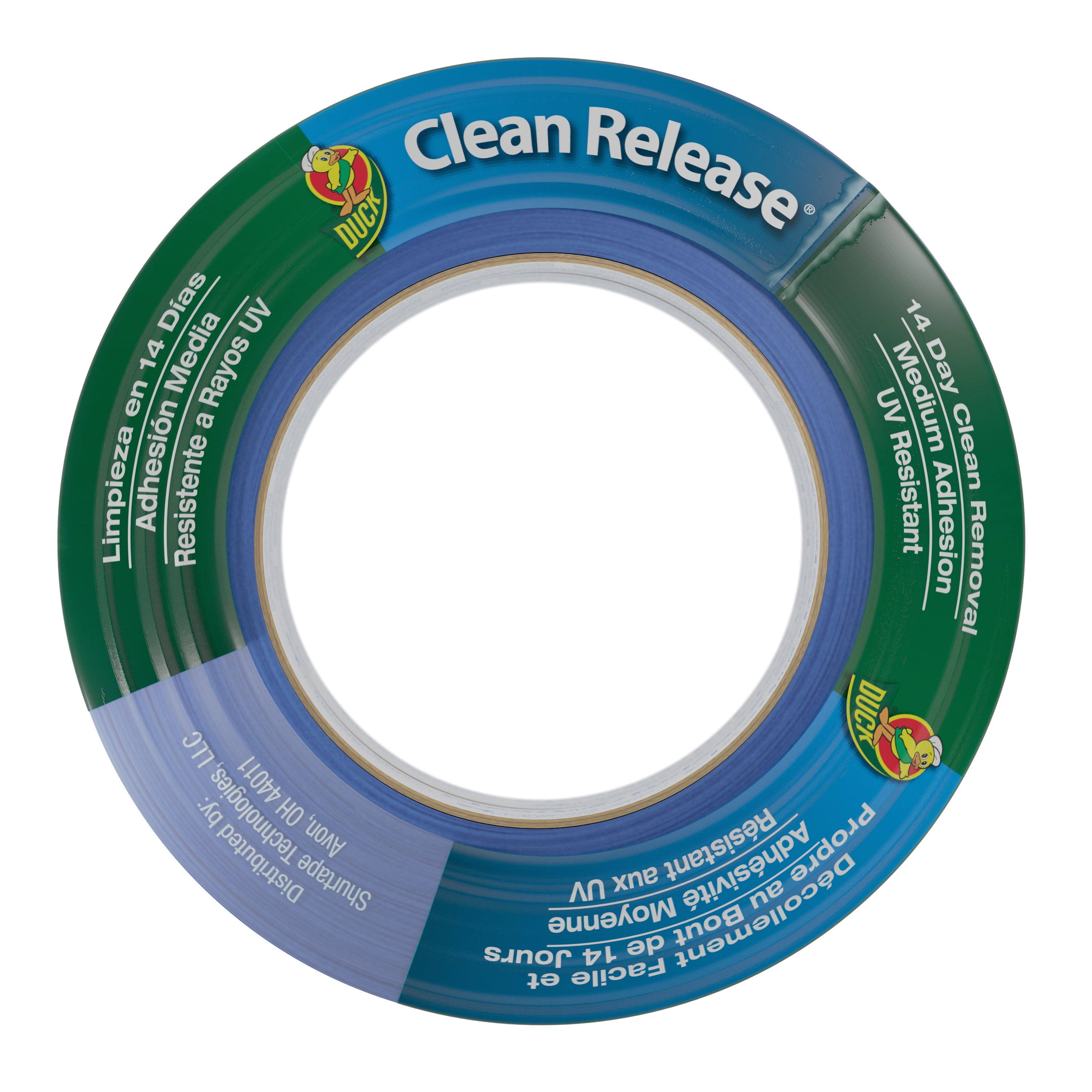 (4 pack) Duck Clean Release 1.41 in. x 60 yd. Blue Painter's Tape, 2 Rolls