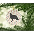 thumbnail image 2 of Groenendael Belgian Shepherd Ceramic Ornament 2.8 in x 2.8 in, 2 of 3