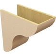 thumbnail image 5 of 11"W x 22"D x 22"H Classic Carmel Rough Cedar Woodgrain TimberThane Corbel, Primed Tan, 5 of 6