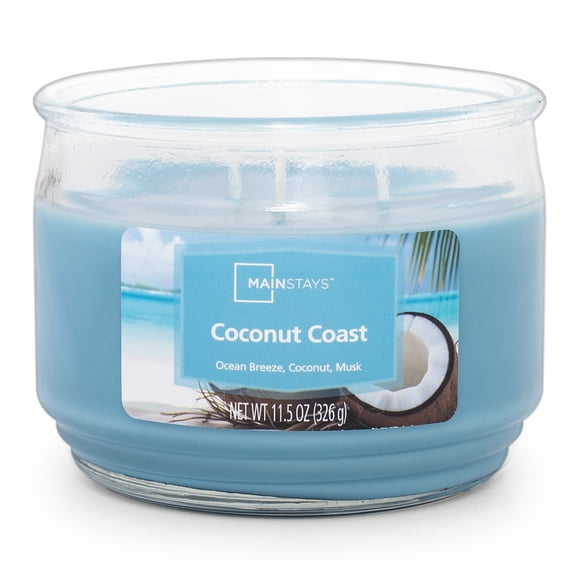 Mainstays 11.5oz Coconut Coast Scented Candle Jar