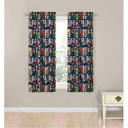 Marvel Avengers Team 2 Panels Drapes Set - 63 inch Long - Superhero Home Accessories