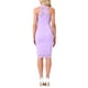 thumbnail image 3 of INSPIRE CHIC Vestido Elegante de Encaje para Mujer con Cuello Halter Sin Mangas Cuerpo Ajustado Cóctel Sheath Midi Vestido Lila Claro L, 3 of 6