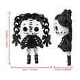 thumbnail image 3 of 3D Printed Articulated Horror Doll, coraline doll，Twin-Tailed Spooky Jointed Figurine, Cute Creepy Collectible Decor Gift for Horror Fans, 3 of 6