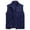 Blue, variant on Polar Stand Collar Vest for Women, Full Zip Sleeveless with Zip Pockets, Casual Outdoor Fall Winter Outerwear, 1 Piece, S-XXL, Plus Size Friendly