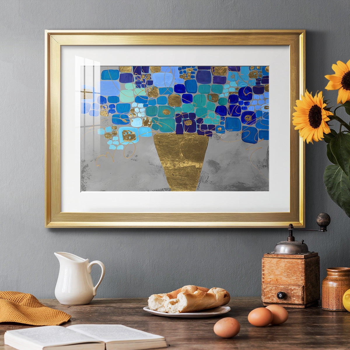 Blue Love Premium Framed Print - Ready to Hang
