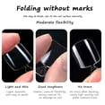 thumbnail image 4 of 2 boxes Short Full Cover Fake Toenails,Clear Plastic Artificial Toenail Decoration for Adults, 4 of 5