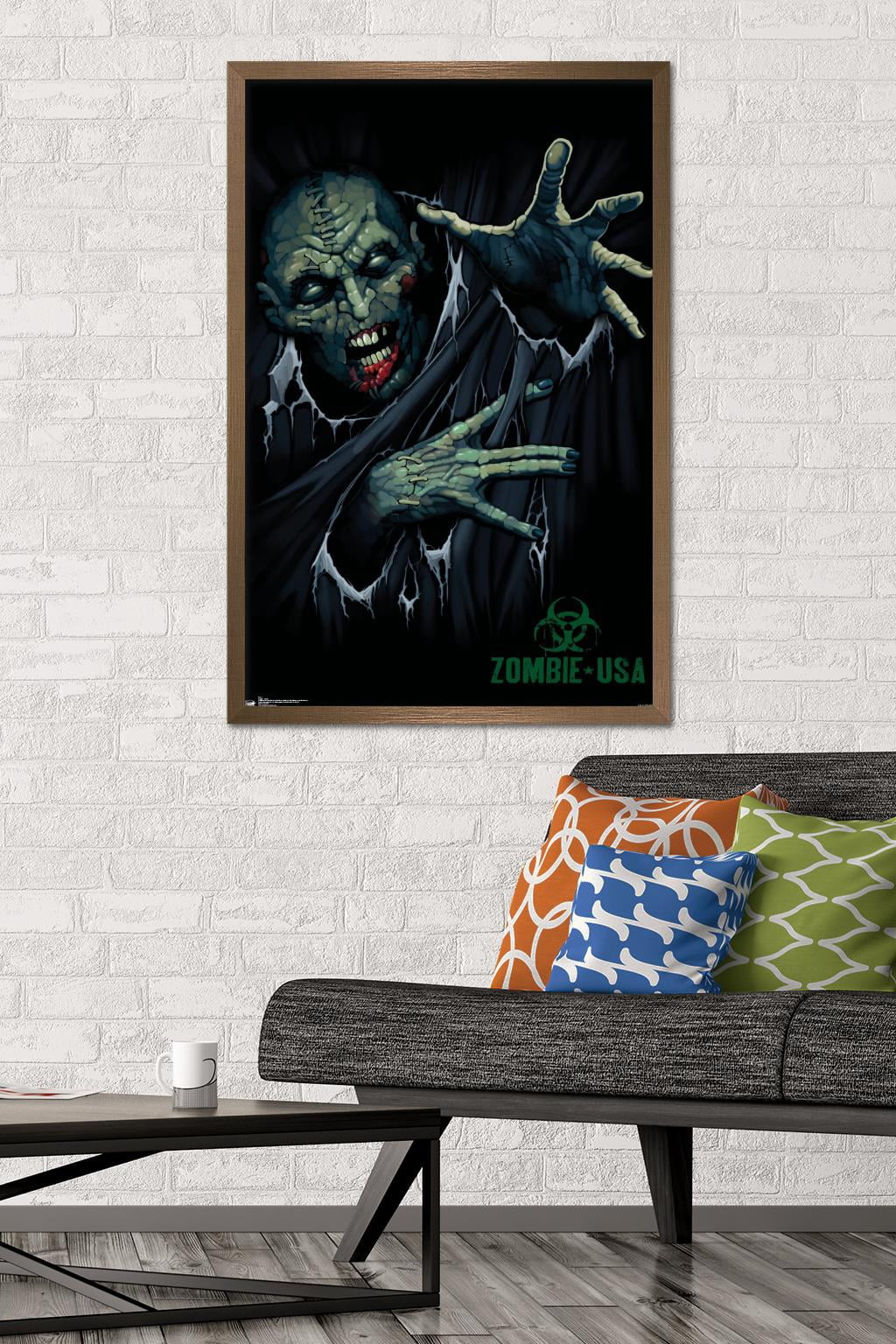 Zombie - Reach Wall Poster, 22.375" x 34", Framed