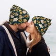 thumbnail image 5 of Kdxio Bear Sunflower Winter Beanie for Men Women Beanie Knit Hat Cuffed Cap Beanie Knit Chunky Snow Cap, 5 of 6