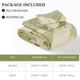 thumbnail image 5 of SahSahCasa California King Bedspread - 100% Cotton Large King Bedspread Coverlet Set, Lightweight Reversible Quilted Bedding Set, Green Farmhouse Botanical XL Quilt Set, 3 Piece, 5 of 7