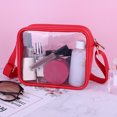 thumbnail image 3 of Bolso Bandolera Transparente Aprobado por el Estadio Clear Purse para Concierto Rojo, 3 of 9