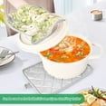 thumbnail image 3 of Yayeee Pot Holders Kitchen Heat Resistant with Pocket 7"x9.8" Cotton Oven Cooking Hot Pads, Yellow Floral Rabbit, 3 of 7