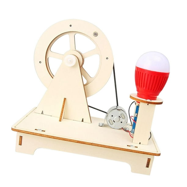 de experimentos de ciencia de madera, juguete educativo, montaje de experimentos físicos, rompecabezas, generador de energía para niños de 8 años Hugo Rompecabezas de ciencia